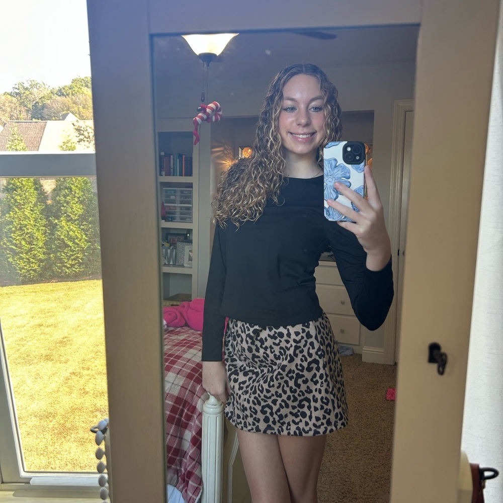 leapord print skirt